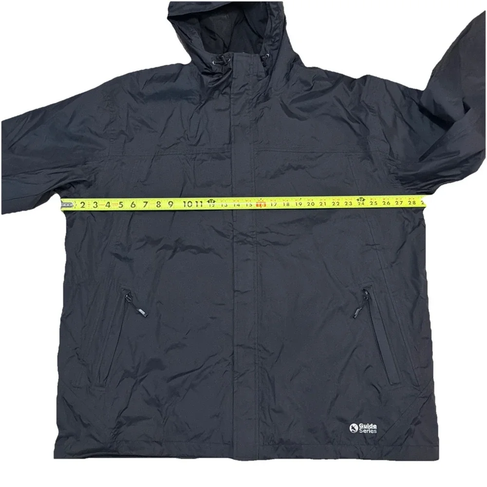 Gander Mountain Guide Series Men's 2XL Hooded Nylon Lined Black Jacket